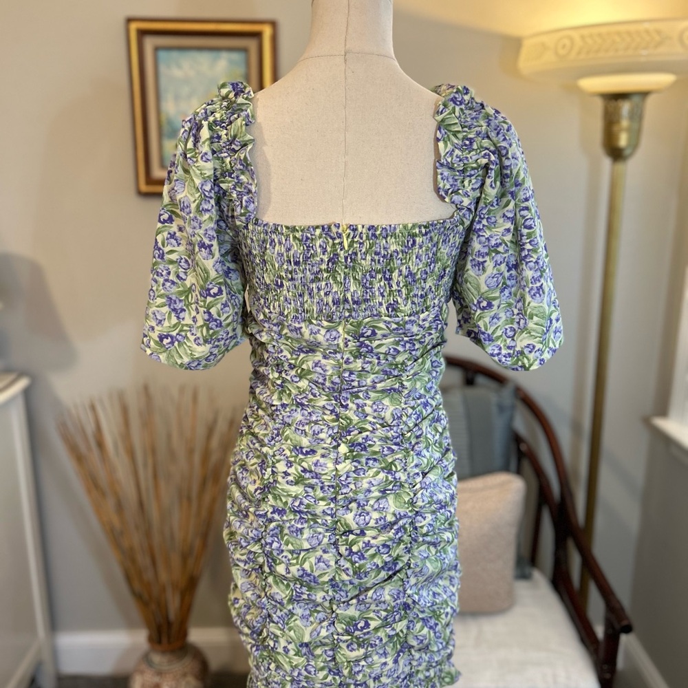 Floral Ruched Dress - Picture 6 of 6